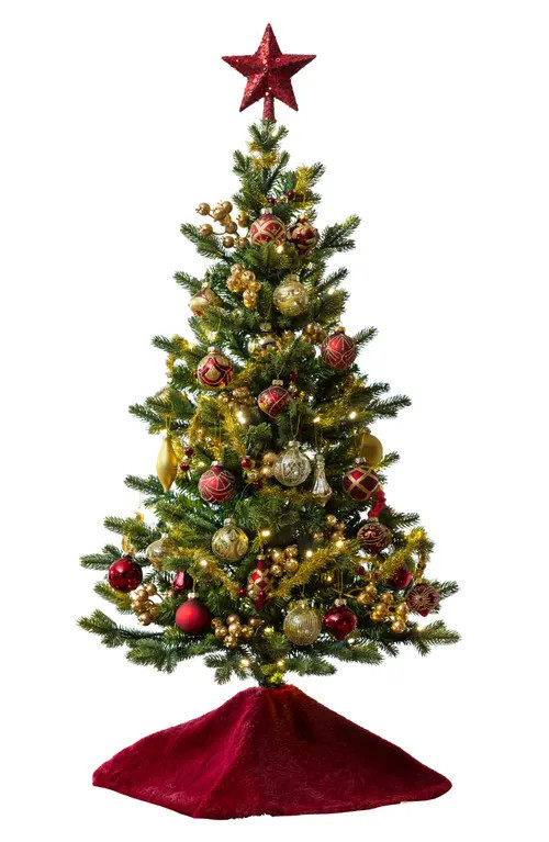 Balsam Hill 3-Foot Brilliant Bordeaux Decorated Tree in Red at Nordstrom, Size 3Ft | Nordstrom
