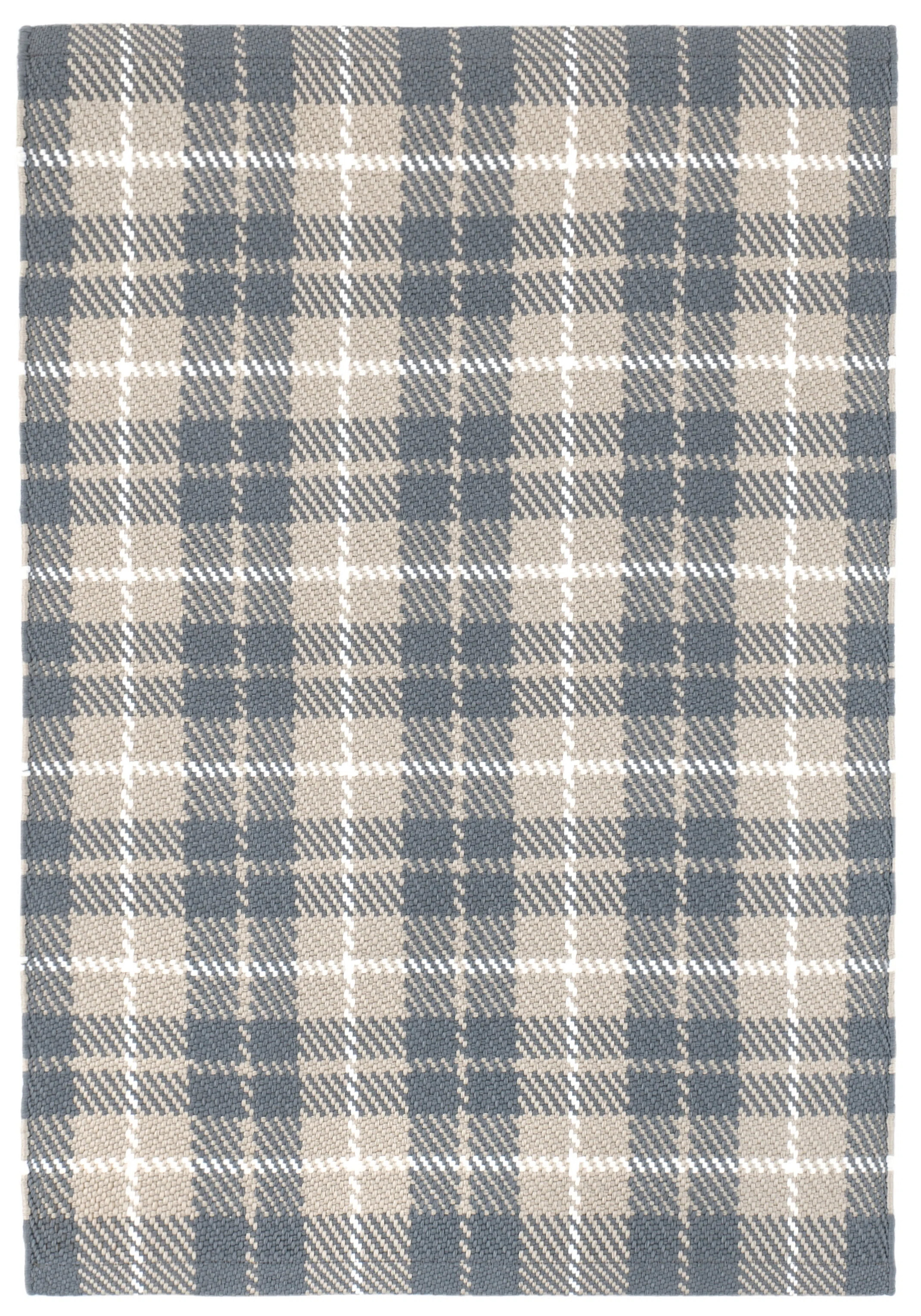 Lakeville Plaid Charcoal Handwoven Indoor/Outdoor Rug | Perigold