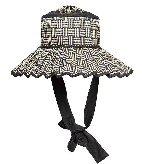 Lorna Murray Black Bamboo Island Ravello Maxi Pleated Sun Hat | Dillard's | Dillard's