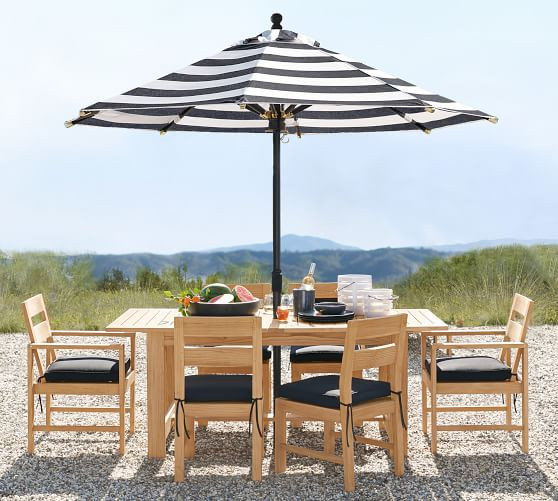 Premium 9' Round Outdoor Patio Umbrella – Rustproof Aluminum Tilt Frame | Pottery Barn (US)