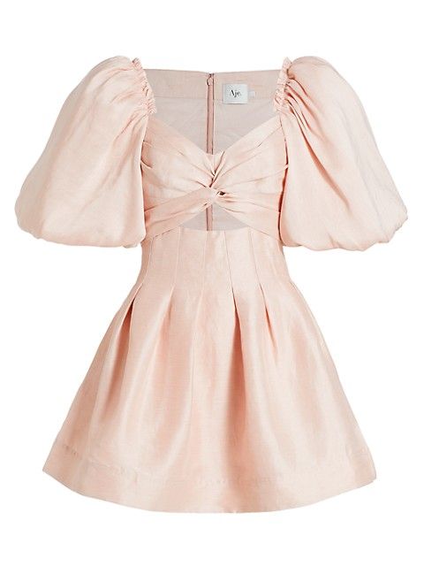 Dusk Puff-Sleeve Minidress | Saks Fifth Avenue