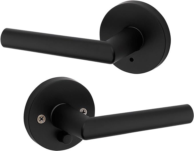 Kwikset 91550-030 Milan Door Handle Lever with Modern Contemporary Slim Round Design for Home Bed... | Amazon (US)