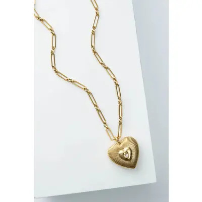 Noonday Beaming Heart Pendant Necklace in Gold at Nordstrom | Nordstrom