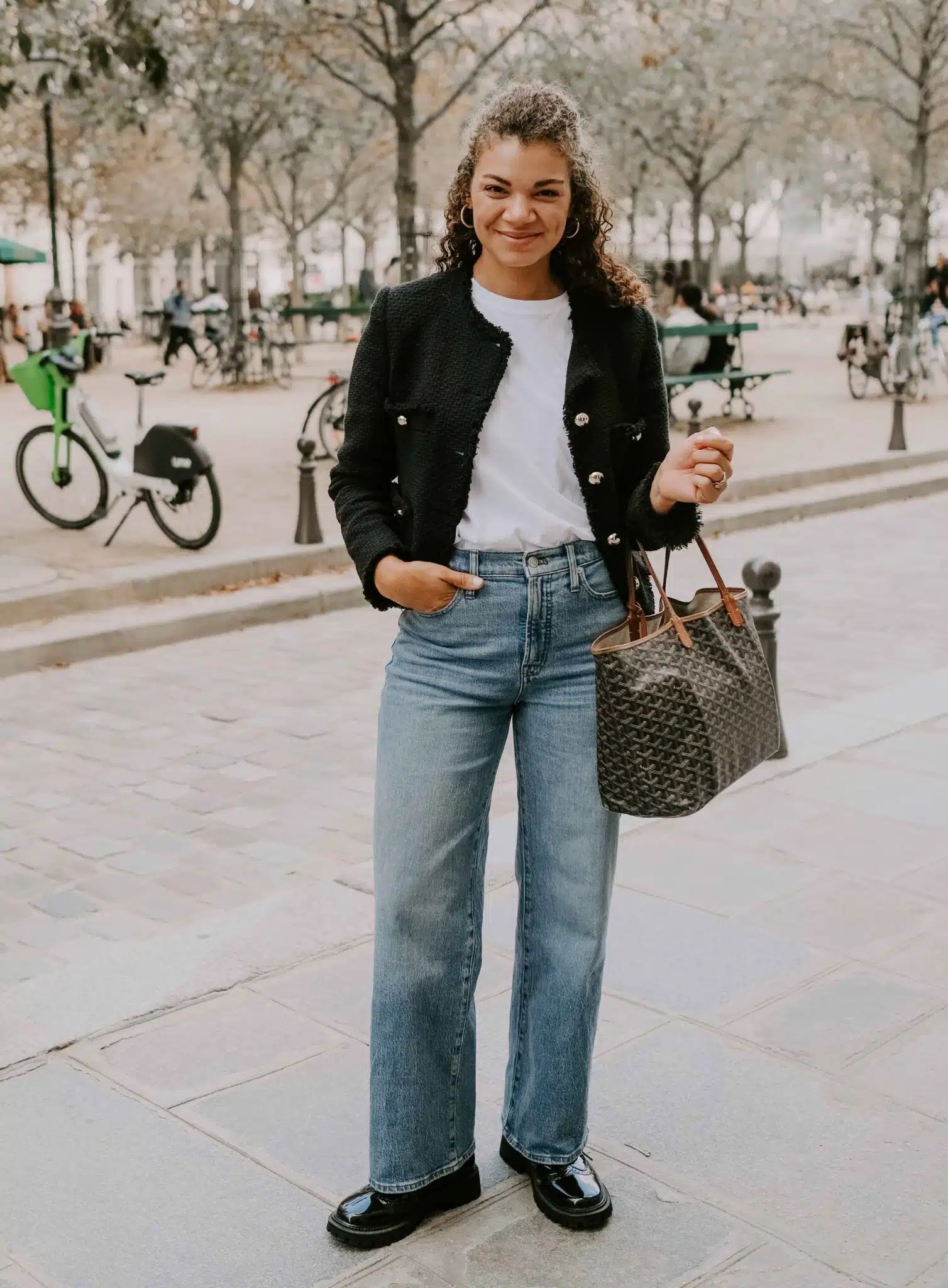 Looking for day to night looks? Start with a tailored lady jacket in a classic color like black. Layer it over a white shirt for a clean and polished vibe. Choose a t-shirt for a slightly casual vibe, or a button-up if you want to look more dressed up. Pair the lady jacket and white shirt with a pair of well-fitted jeans.

#LTKSeasonal #LTKstyletip