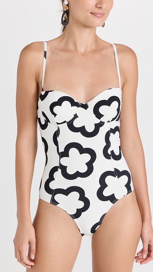 Tory Burch Printed Underwire One-Piece Swimsuit | SHOPBOP | Shopbop