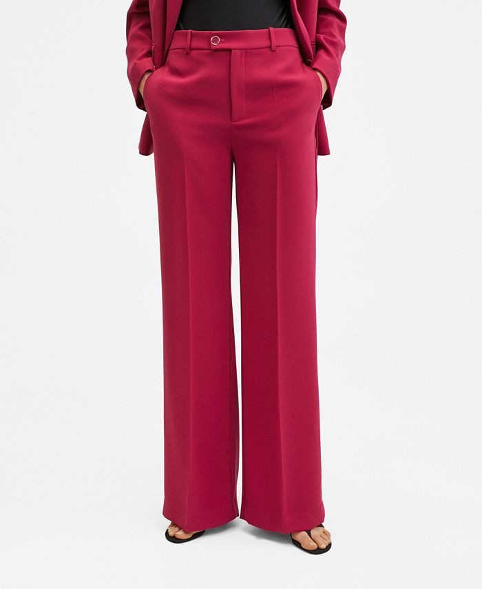 MANGO Women's Wide Leg Suit Pants & Reviews - Pants & Capris - Women - Macy's | Macys (US)