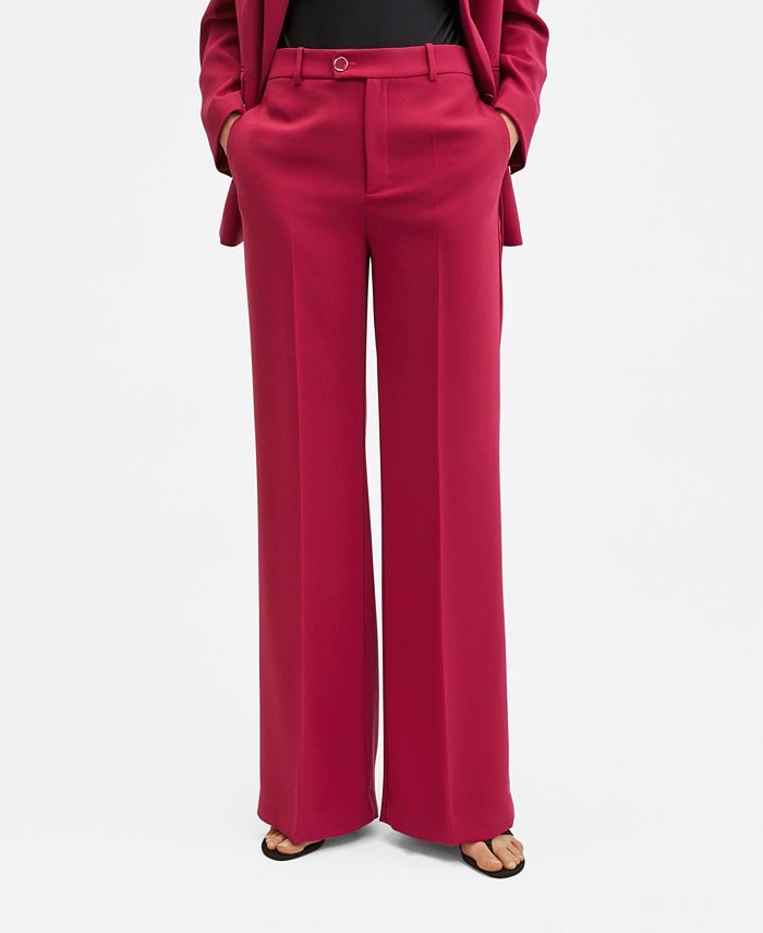 MANGO Women's Wide Leg Suit Pants & Reviews - Pants & Capris - Women - Macy's | Macys (US)