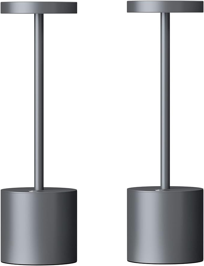 2 Pack Cordless Table Lamp Rechargeable,5000mAh Battery Powered Table Light,3 Color Stepless Dimm... | Amazon (US)