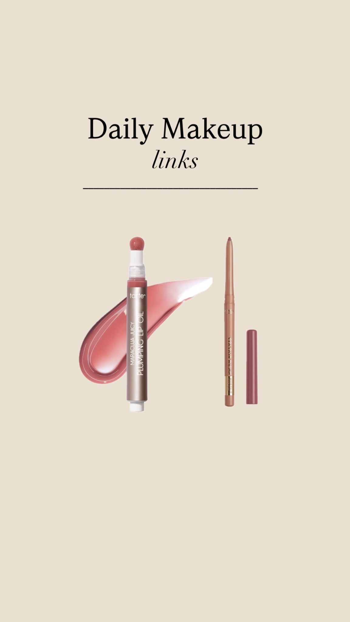 #makeup #tarte #loreal #lips #gloss

#LTKBeauty #LTKselfcare #LTKgrwm