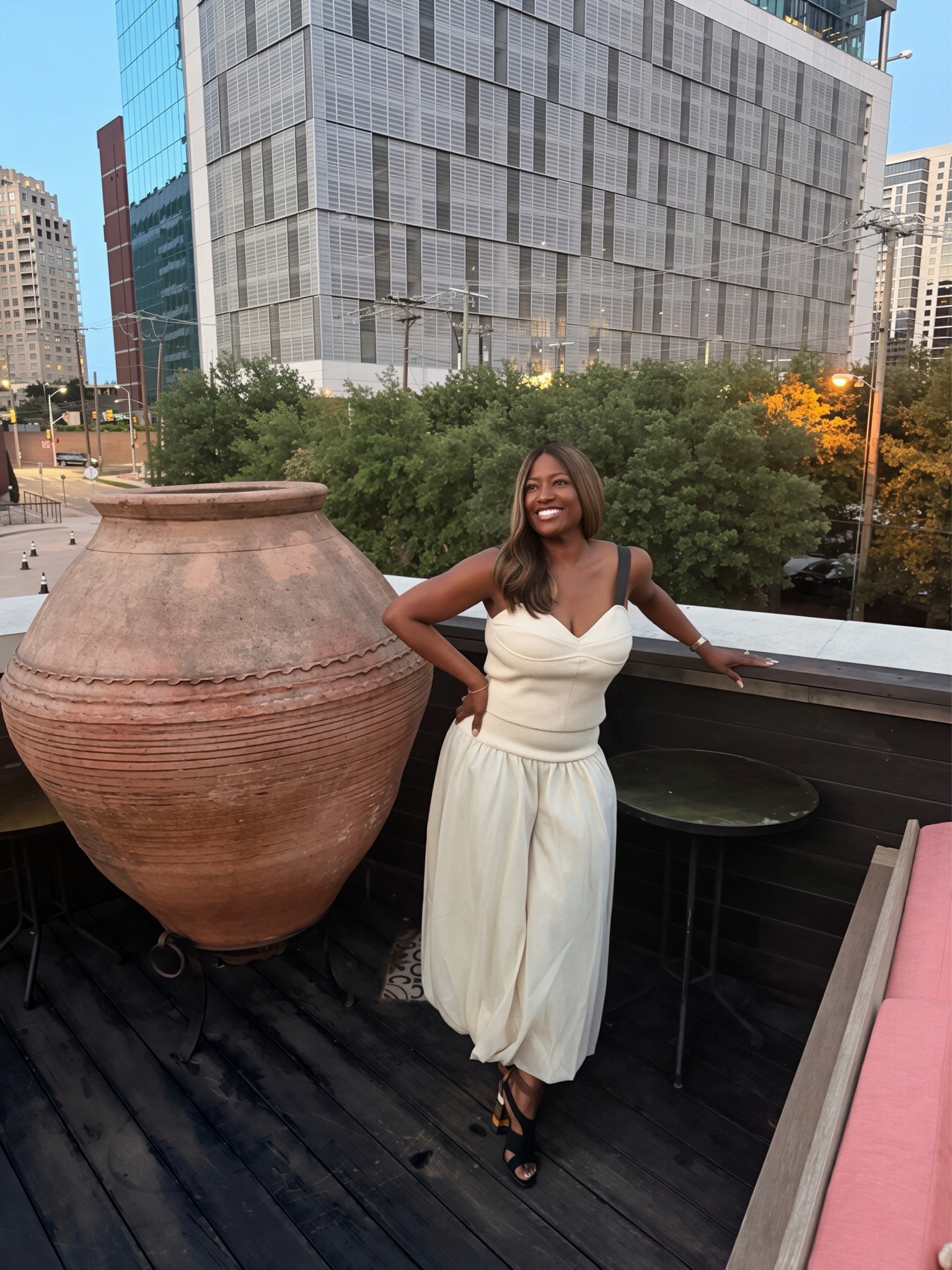 This outfit was made for patio vibes. ✨🌹

Easy, effortless, and perfect for warm summer nights with great food, good company, and skyline views. I’ve tagged similar pieces so you can recreate the look for your next brunch, date night, or patio dinner.

#LTKStyle #PatioVibes #SummerStyle #DallasFashion #DateNightStyle #DallasFoodie #FashionOver50 #CorporateChic #StyleInspo #SlayTheMeeting

#LTKootd #LTKOver40 #LTKMidsize