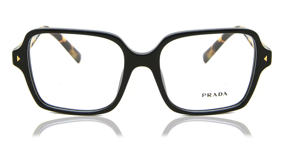 Prada PR A02V 3891O1 Women's Eyeglasses Black Size 53 (Frame Only) - Blue Light Block Available | SmartBuyGlasses Global