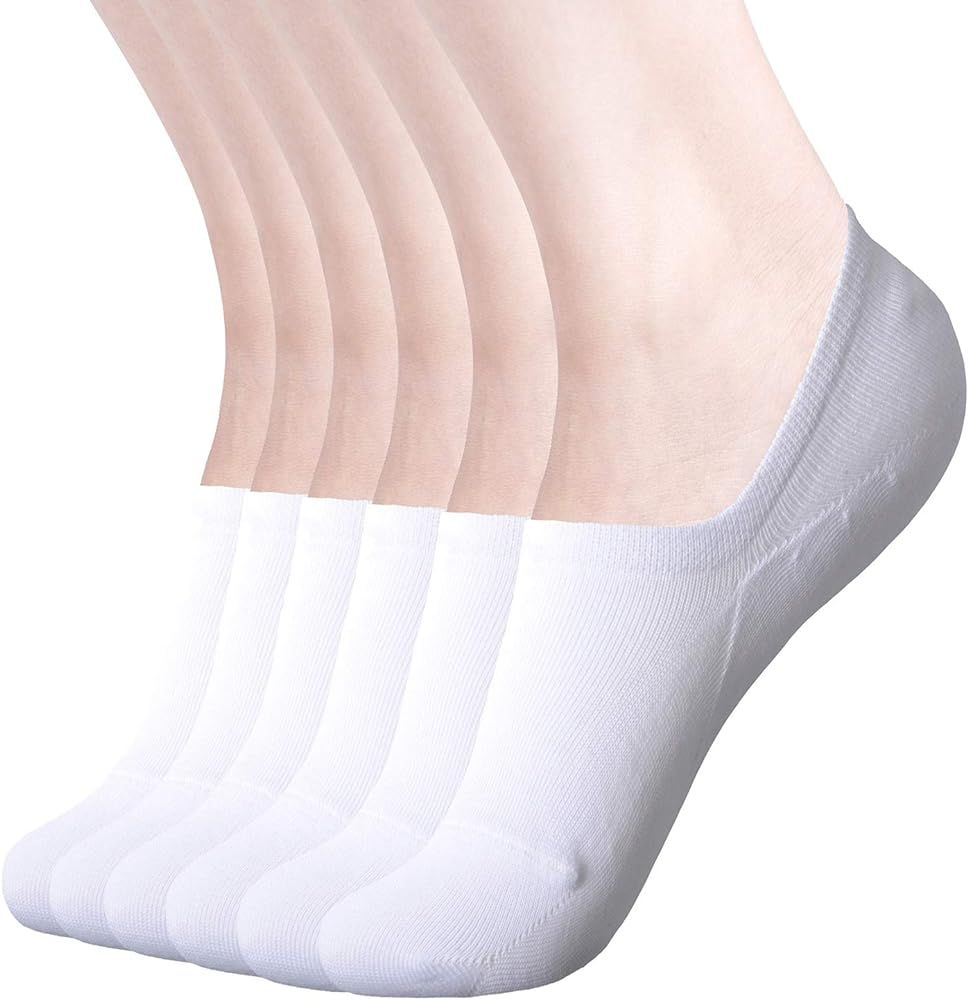 DIBAOLONG Womens No Show Socks Non Slip Flat Boat Line Low Cut Socks ( 3-6 Packs ) | Amazon (US)