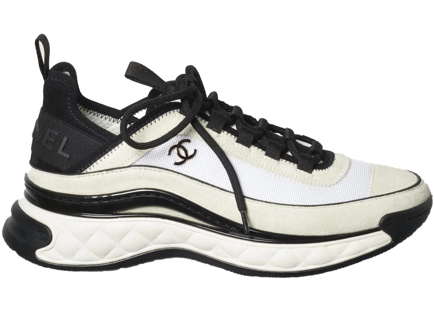 Chanel Suede TrainerWhite Black (W) | StockX