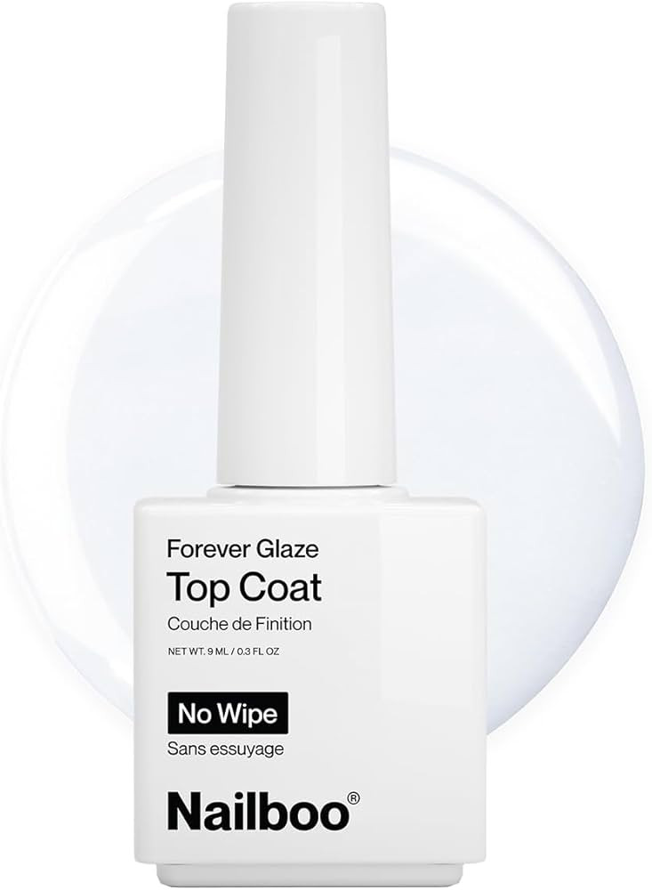 Nailboo PREMIER Forever Glaze Gel Nail Polish, Clear Top Coat LED Nail Lamp Gel Polish, Self-Leve... | Amazon (US)