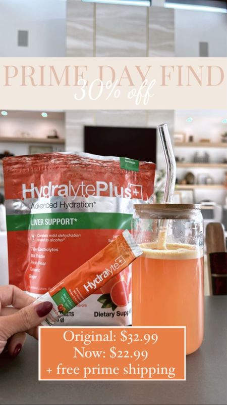 HydraLyte Plus Liver Support
Less sugar: instant hydration with almost half the sugar of other brands
Taste you’ll crave: The perfect blood orange flavor with notes of ginger and turmeric.
Lute RH Formula: The perfect ratio of water, electrolytes and glucose
Clean ingredients: no artificial colors, flavors or sweeteners.
- -
30% off during Amazon’s Prime Day Sale!
@hydralyte

#LTKsalealert #LTKxPrime