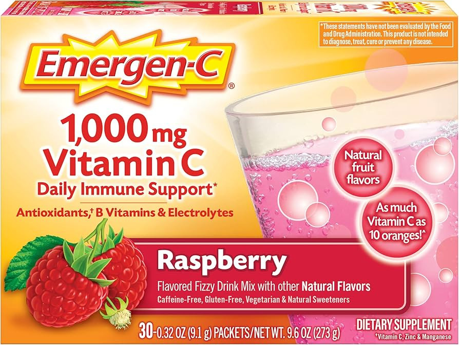 Emergen-C 1000mg Vitamin C Powder, With Antioxidants, B Vitamins And Electrolytes, Immunity Suppl... | Amazon (US)