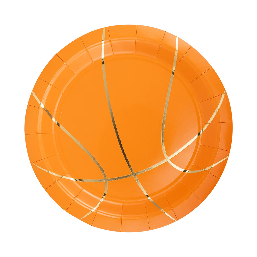 Basketball 9" Paper Plate | My Mind's Eye