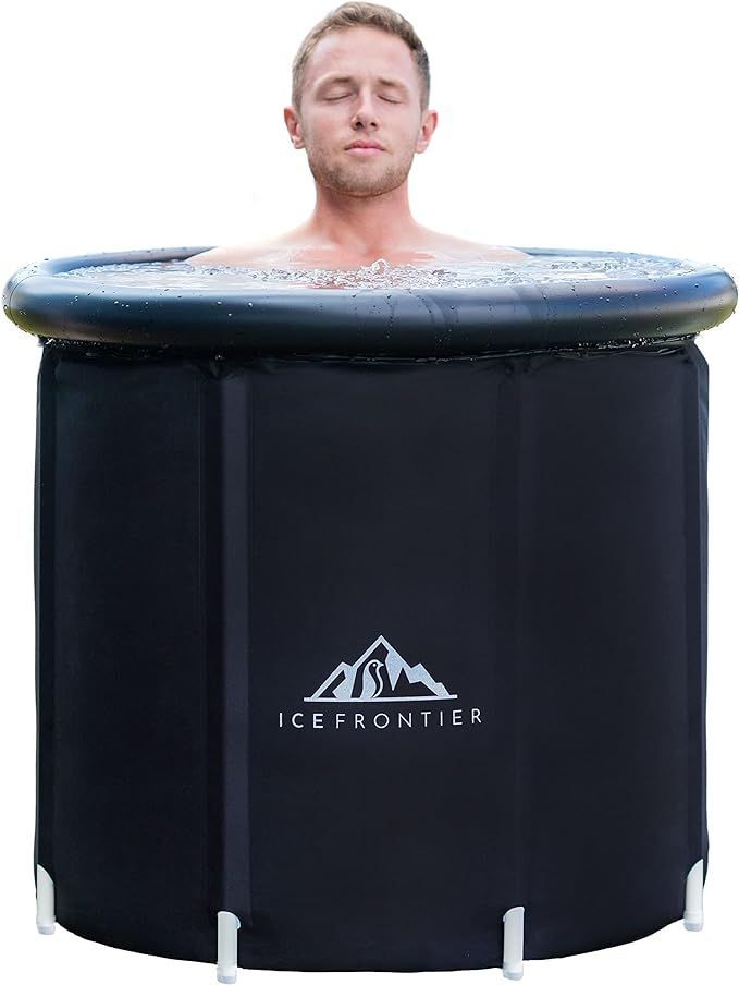 Portable Ice Bath Tub for Athletes/Recovery by Ice Frontier - Premium Cold Plunge Tub Outdoor Use... | Amazon (US)