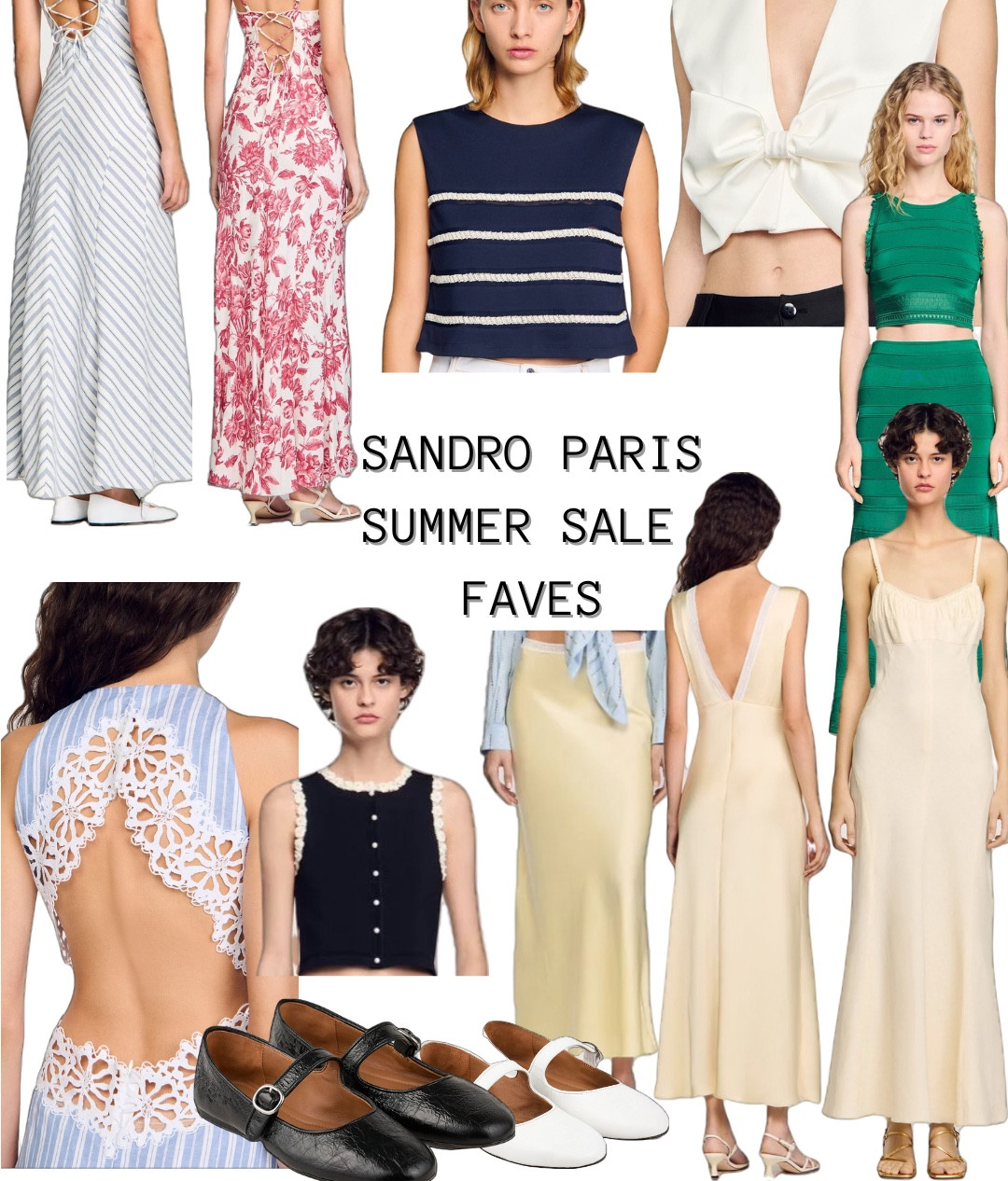Sandro spring summer sale edit.
Up to 50% off summer looks,
Great vacation and summer outfits.
Prices available at Sandro or Nordstrom.com. European summer wardrobe.

Butter yellow.
Sandro Paris. 

#LTKSaleAlert #LTKSummerEdit #LTKTravel
