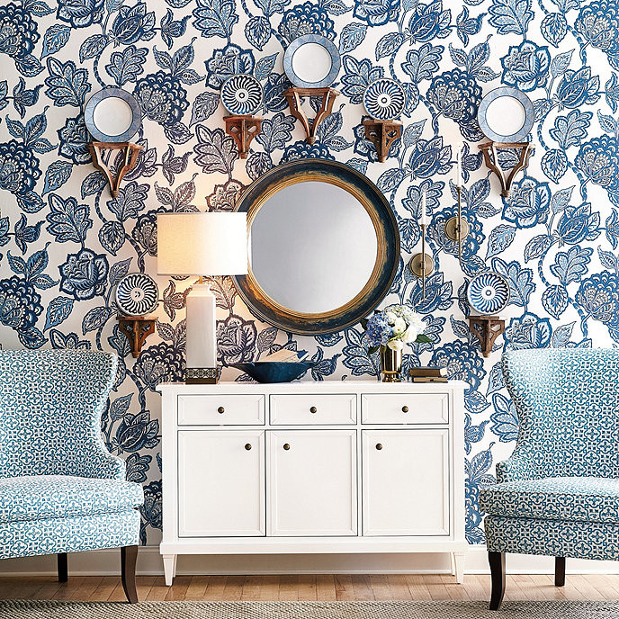 Bold Floral Wallpaper | Ballard Designs, Inc.
