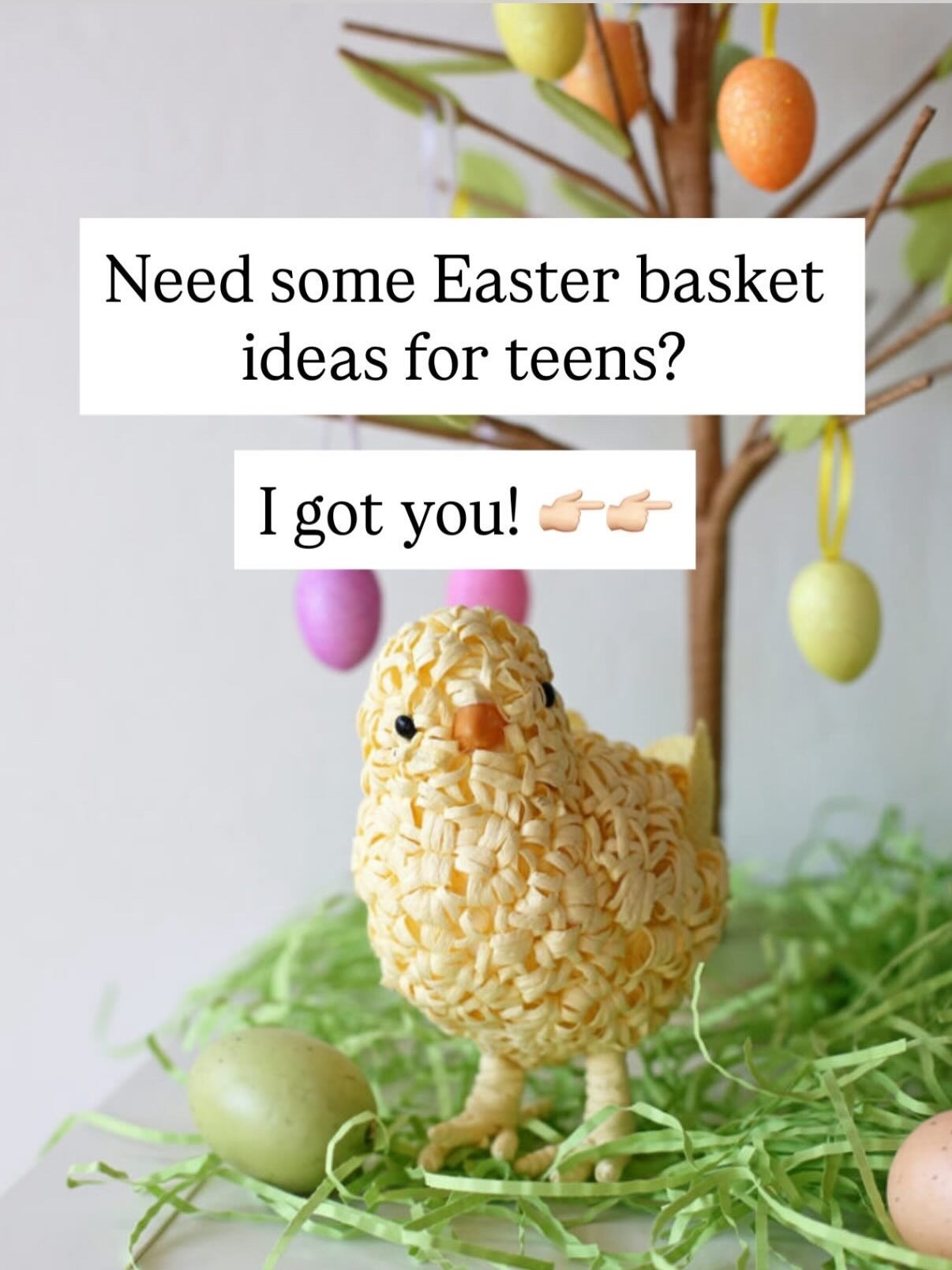 Easter baskets for little kids can be easy - crayons, sidewalk chalk, maybe a swimsuit.

But once you have a teen? 

It can definitely be a little trickier! 

#LTKSeasonal #LTKKids