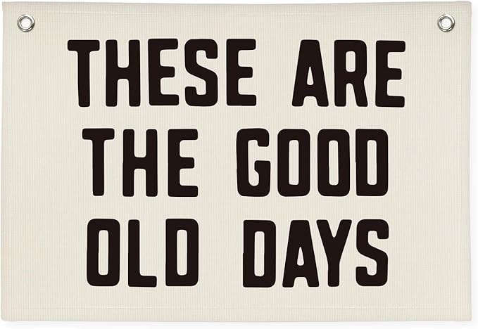 Kid Room Decor These Are The Good Old Days Canvas Banner,Banners for Room,Nursery Decor Inspirati... | Amazon (US)