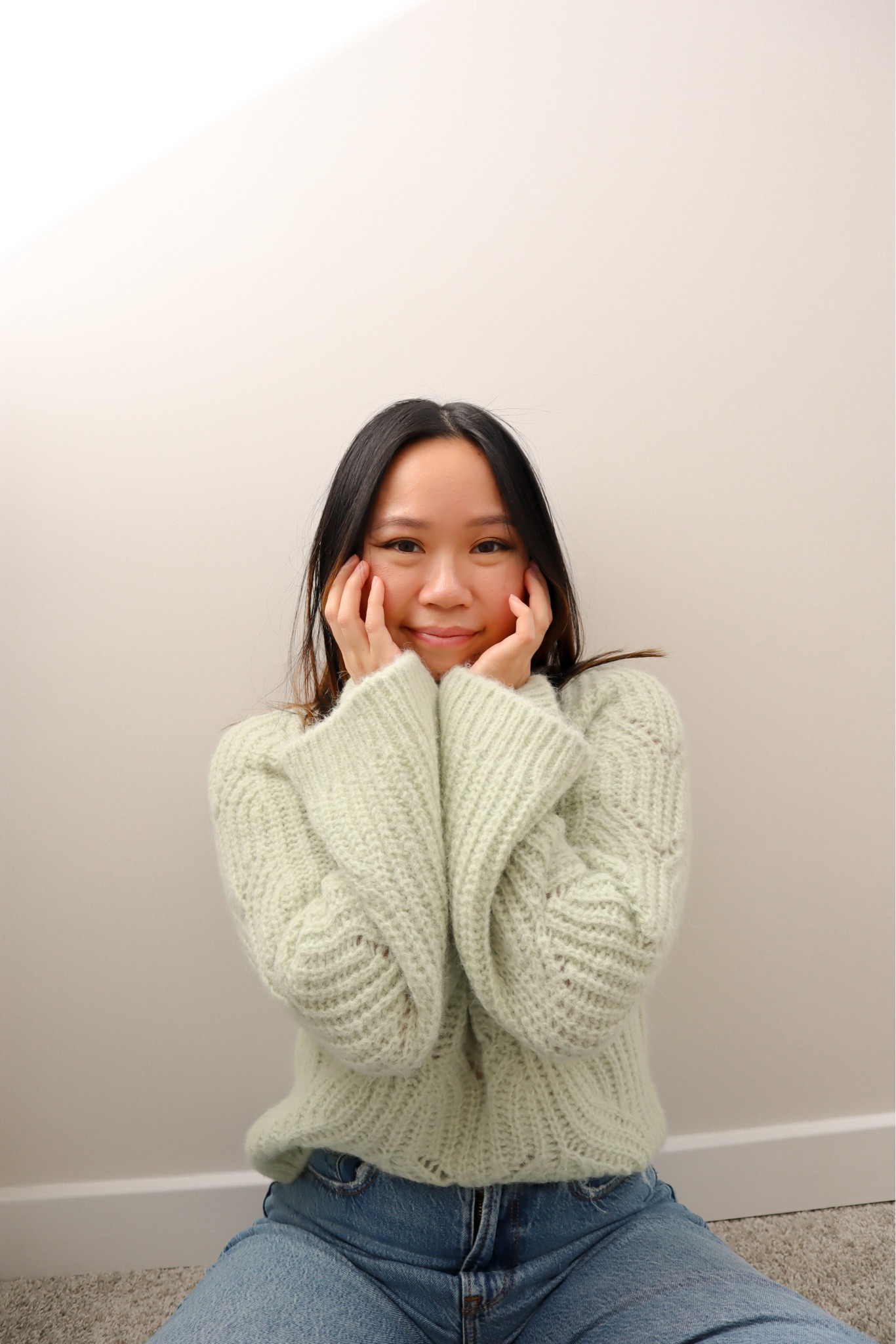 Sezane sweater 💚 love the sleeves on this!!