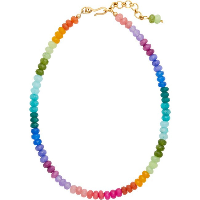 Brinker & Eliza | Lennon Necklace, Rainbow Multi (Gold, One Size) | Maisonette | Maisonette