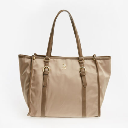 Taupe Large Shopping Bag | TK Maxx