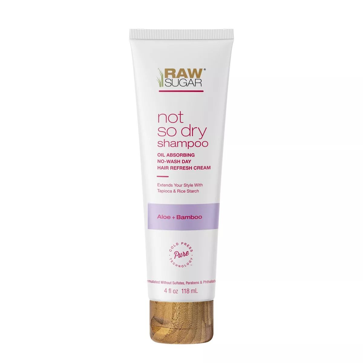 Raw Sugar Not So Dry Shampoo Aloe + Bamboo Hair Treatment - 4 fl oz | Target