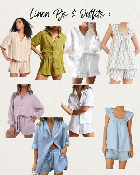 Style Inspo Linen Pjs & Outfits 

#LTKStyleTip #LTKSeasonal #LTKFindsUnder50