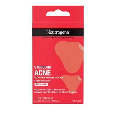 Neutrogena Stubborn Acne Pimple Patches, Hydrocolloid Patches Acne Treatment, 10 Count | Walmart (US)