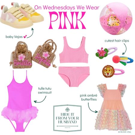 💕💕💕 Two swimsuits, hair clips, a glitter beach ball (how fun is that), the cutest straw bags, a butterfly dress, and Vejas 💕💕💕

#LTKunder50 #LTKswim #LTKkids