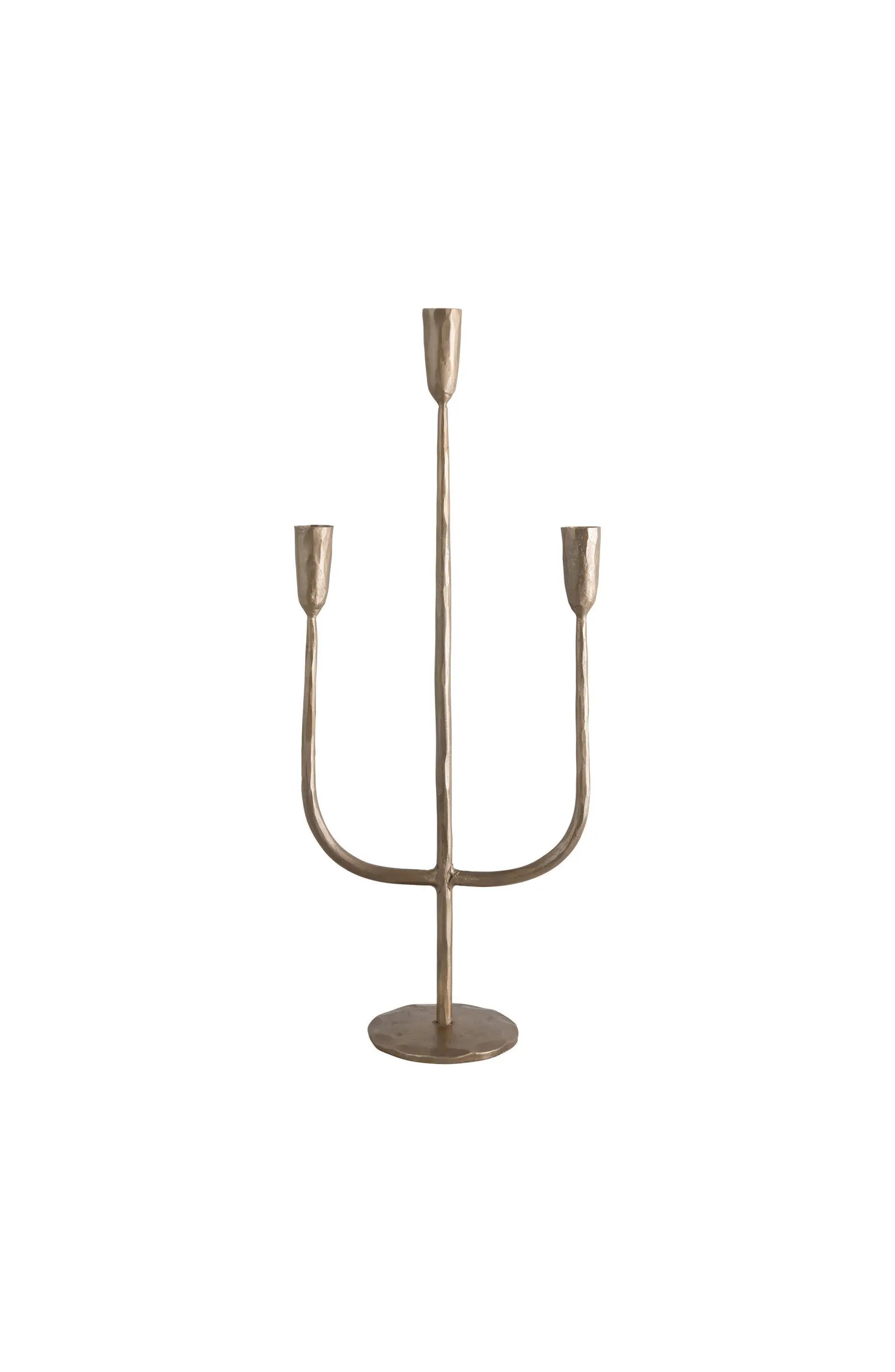 Hand-Forged Metal Candelabra, Antique Brass Finish | Nordstrom