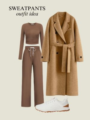 Matching set with a long coat