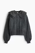 Cable-Knit Cardigan with Collar | H&M (US + CA)