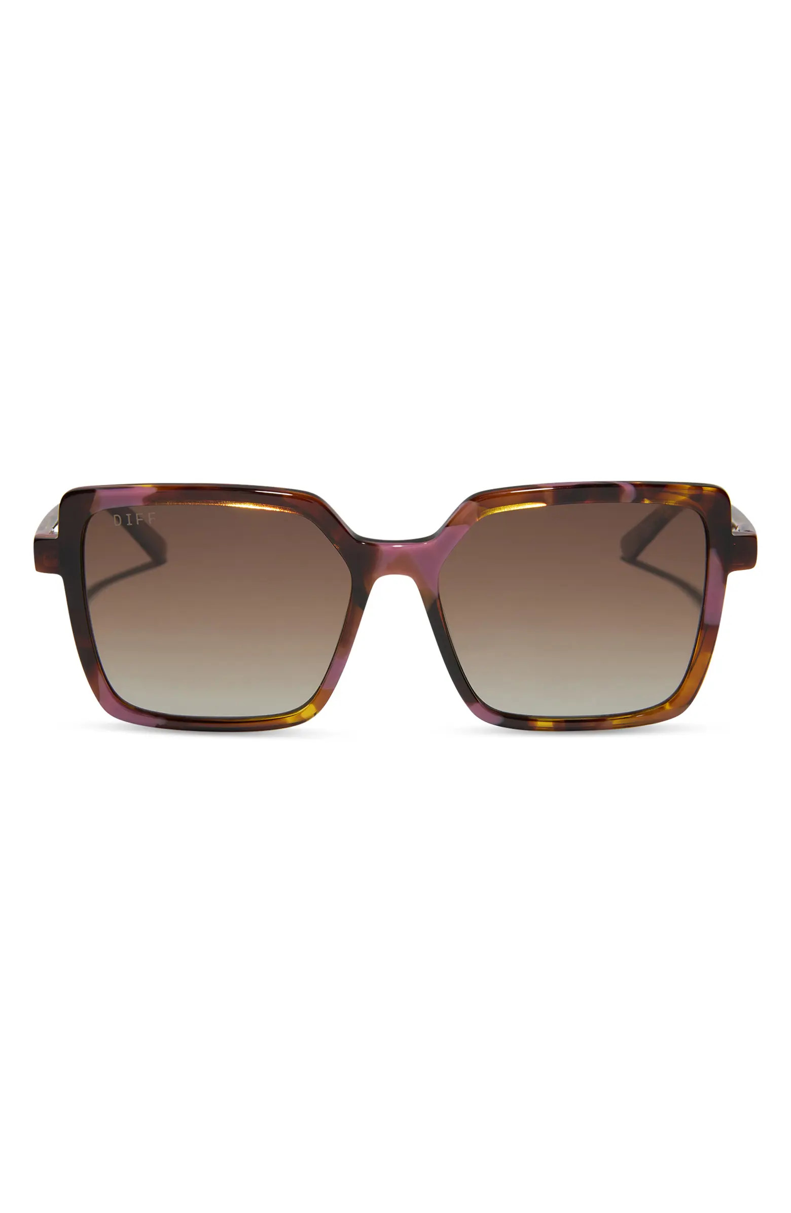 Esme 53mm Gradient Polarized Square Sunglasses | Nordstrom
