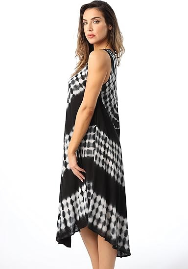 Riviera Sun Tie Dye Summer Dress - Beach Cover Up | Amazon (US)