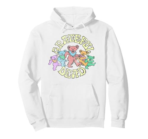 Grateful Dead Vintage Dancing Bears Band Pullover Hoodie | Amazon (US)