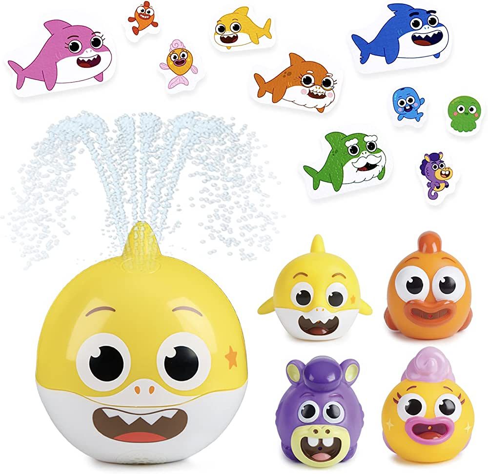 Baby Shark's Big Show! Bath Toy Bundle - 15 Pieces - Kids Bath Toys | Amazon (US)