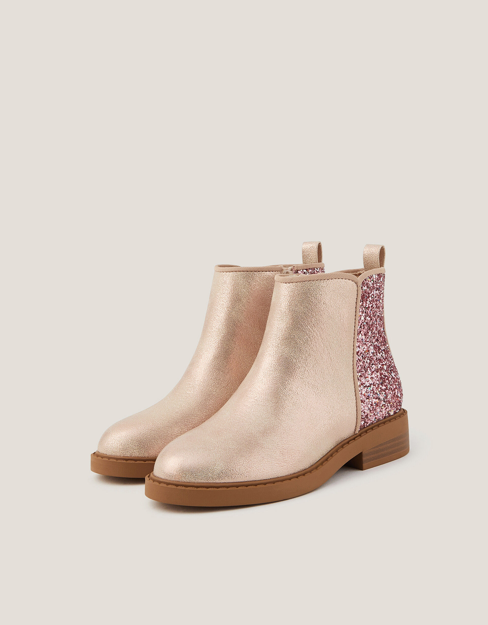 Glitter Ankle Boots Pink | Monsoon (UK)