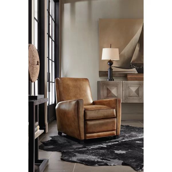 Bastille 32'' Wide Genuine Leather Manual Standard Recliner | Wayfair North America