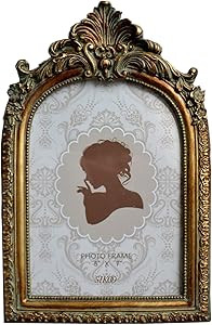 SIKOO Vintage 5x7 Picture Frame Antique OrnateTable Top and Wall Mounting Photo Frame with High D... | Amazon (US)