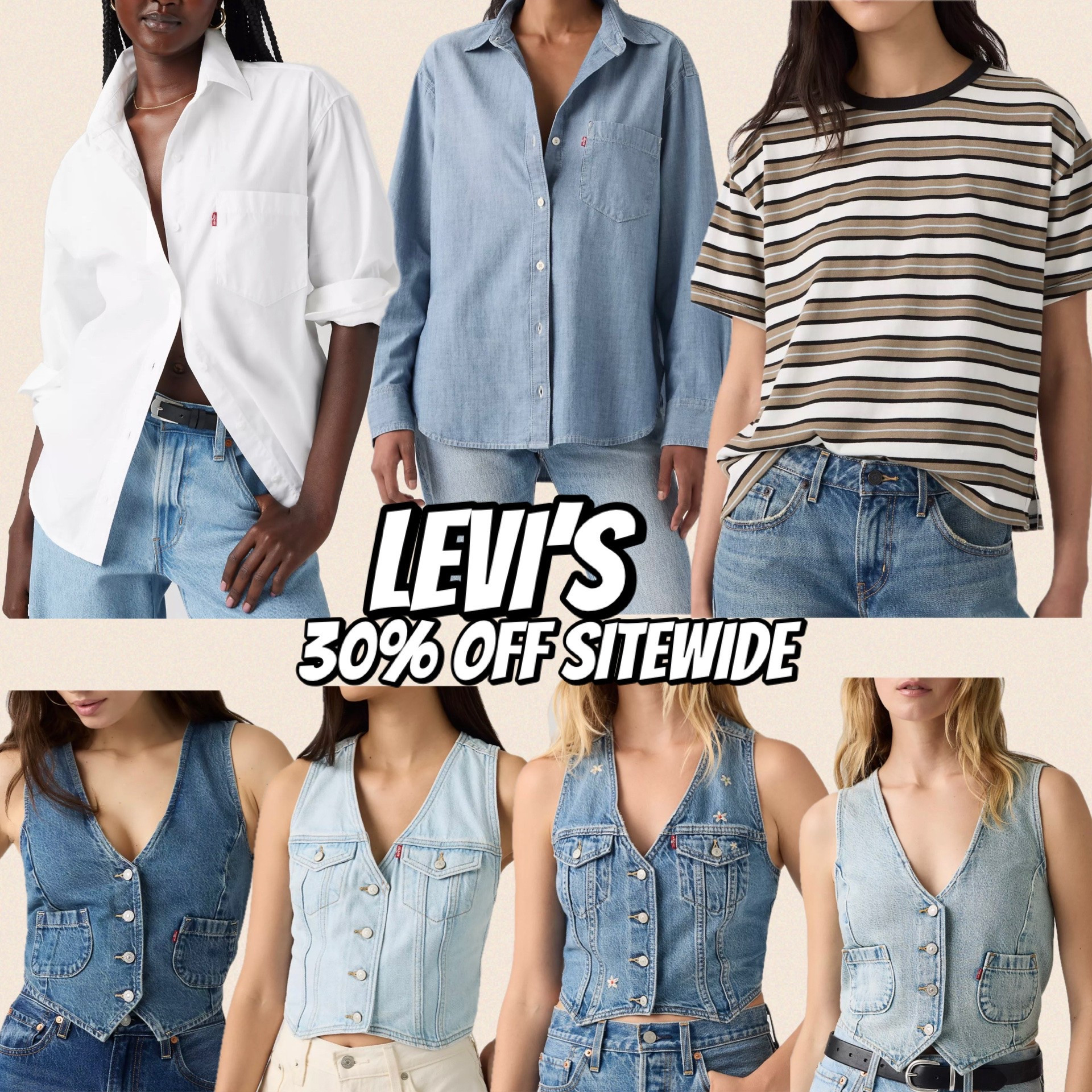 Levi’s 30% off sitewide

#LTKOver40 #LTKSaleAlert