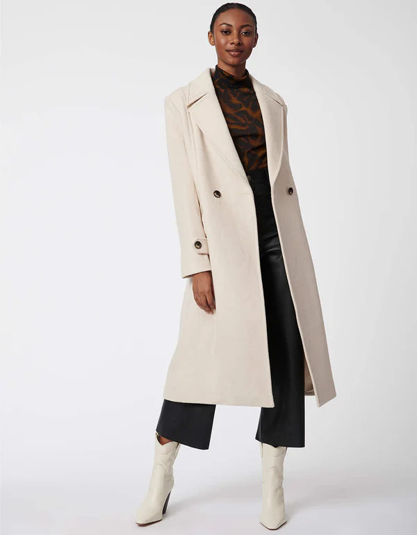 Signature Belted Wool Coat | Bernardo Fashions