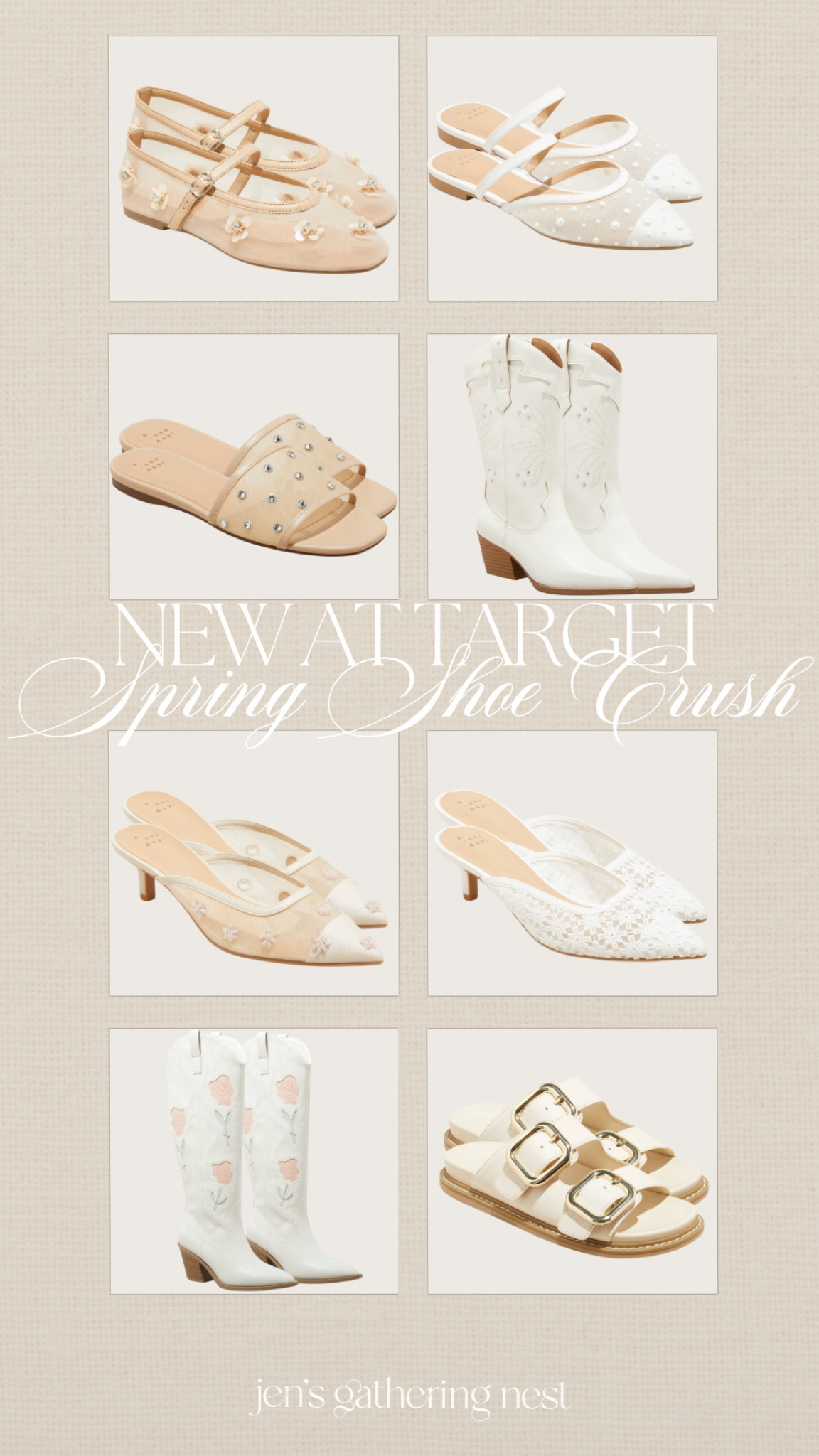 NEW AT TARGET — the most gorgeous spring arrivals 😍 obsessed with all of these shoes!

#target #targetspring #targethaul #targetfinds #shoes #heels #boots #sandals #balletflats

#LTKShoeCrush #LTKFindsUnder50 #LTKSeasonal