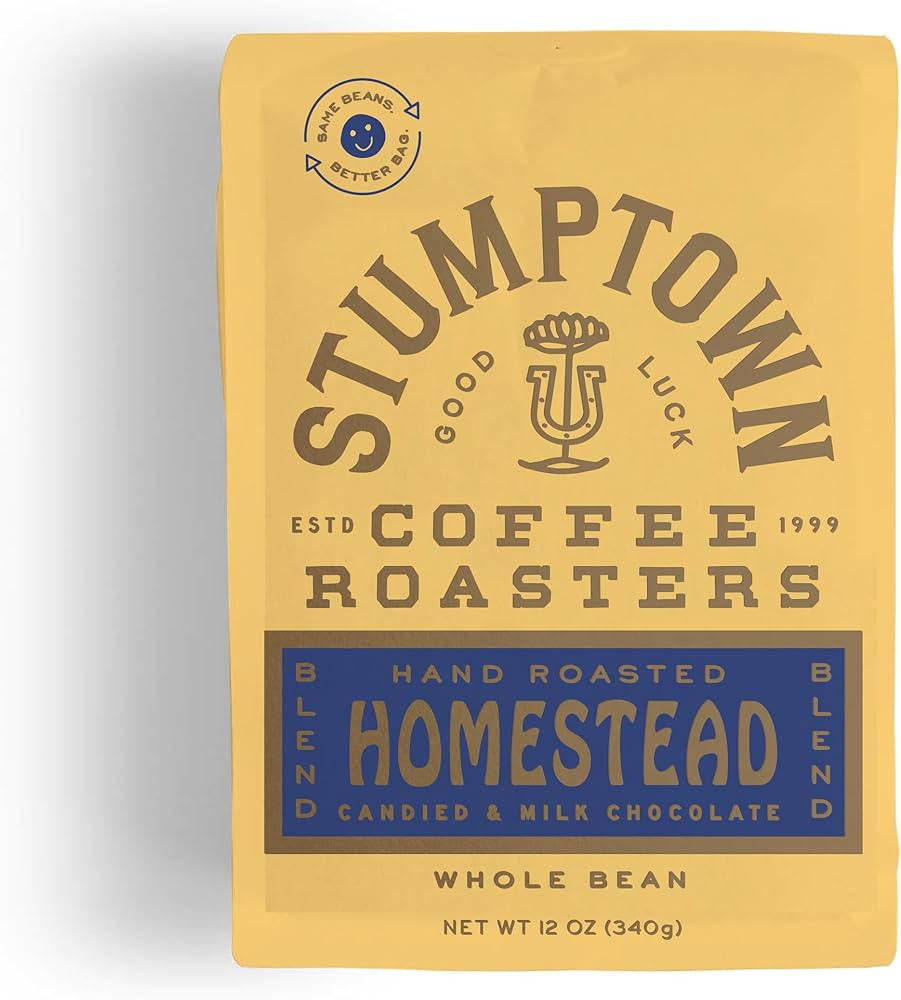 Stumptown Coffee Roasters, Medium Roast Whole Bean Coffee - Homestead Blend 12 Ounce Bag with Flavor Notes of Milk Chocolate, Cherry and Orange | Amazon (US)