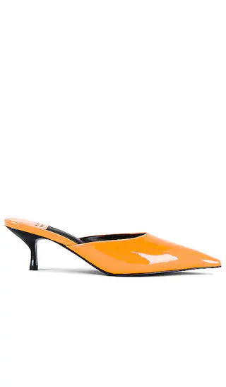 Exquisite Sandal in Orange Patent | Revolve Clothing (Global)