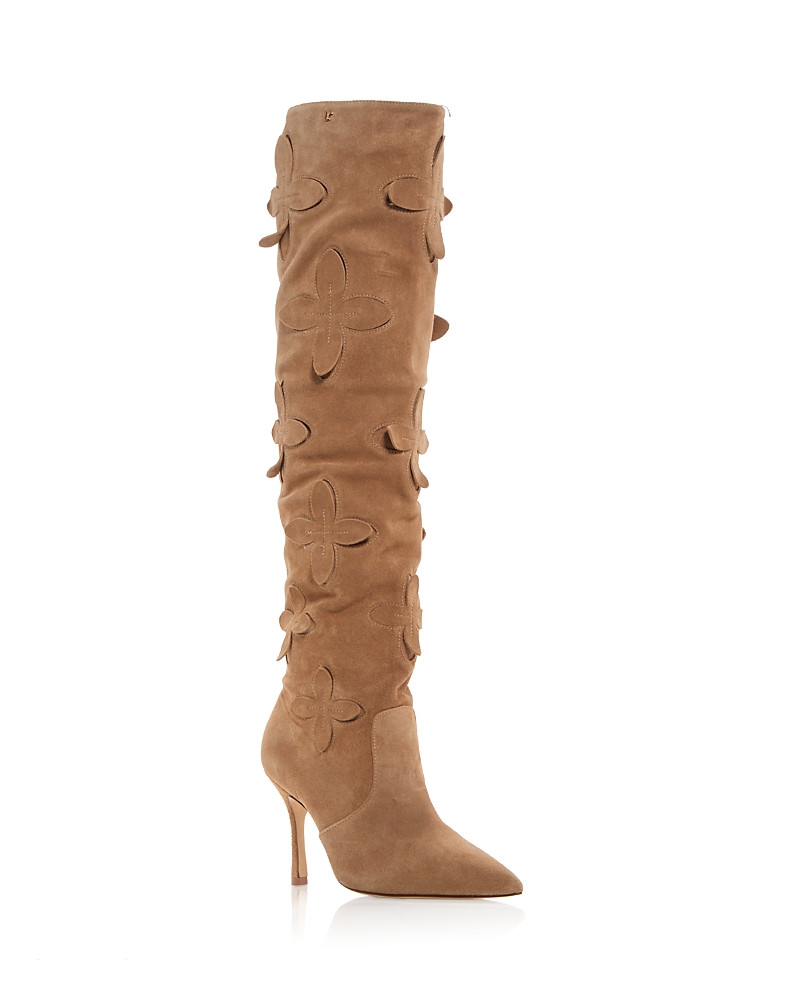 Larroude Women's Julia Flower Embellished Boots | Bloomingdale's (US)