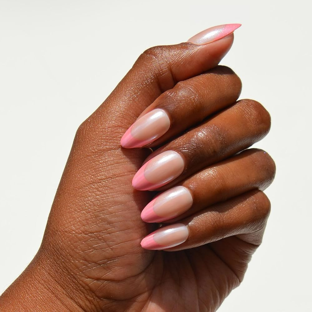 Glamnetic Press On Nails - Short Almond, Glazed Fake Nails 30 Pc Full Kit | Amazon (US)